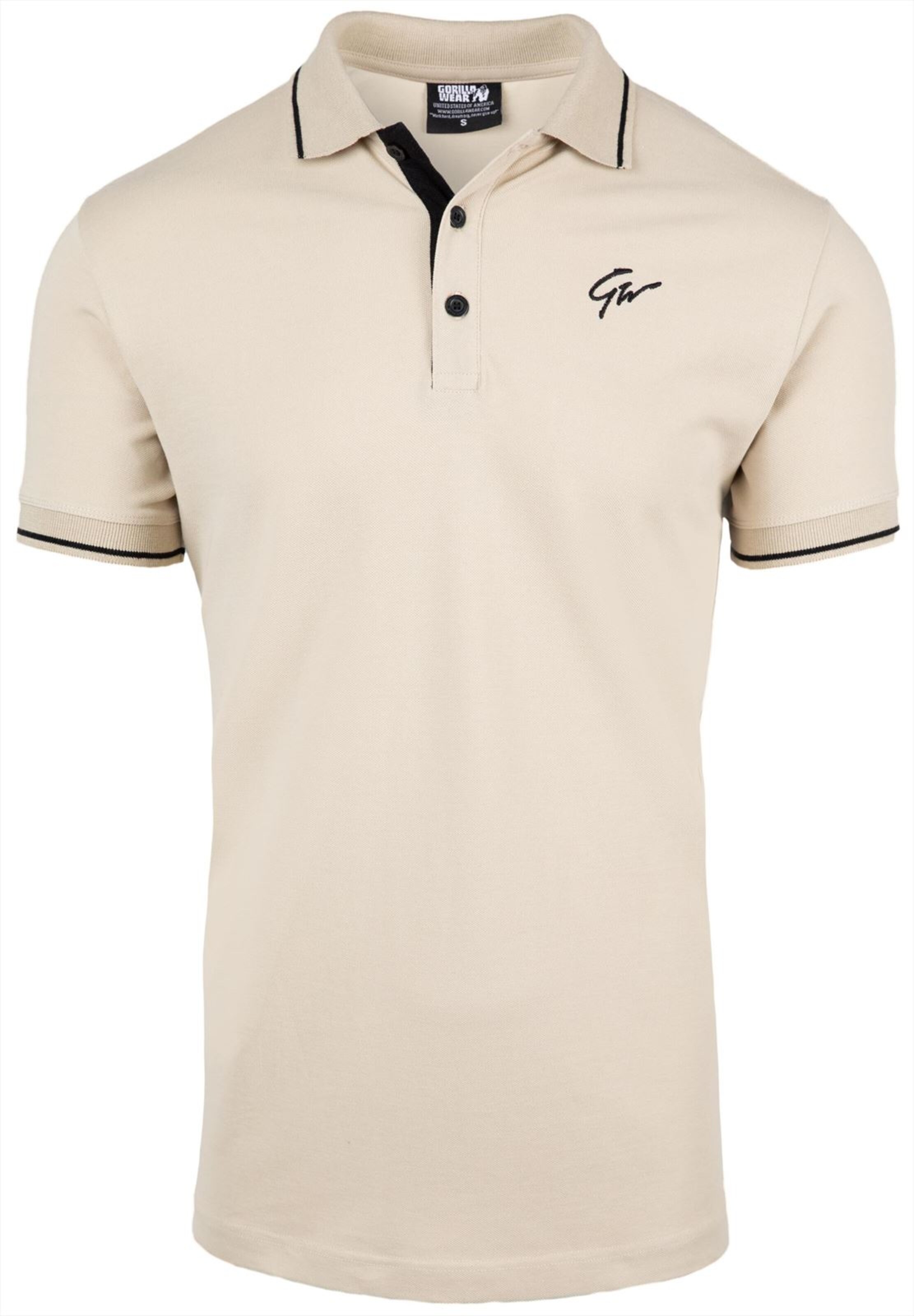 Gorilla Wear Performance shirt 'Delano' in Beige: front