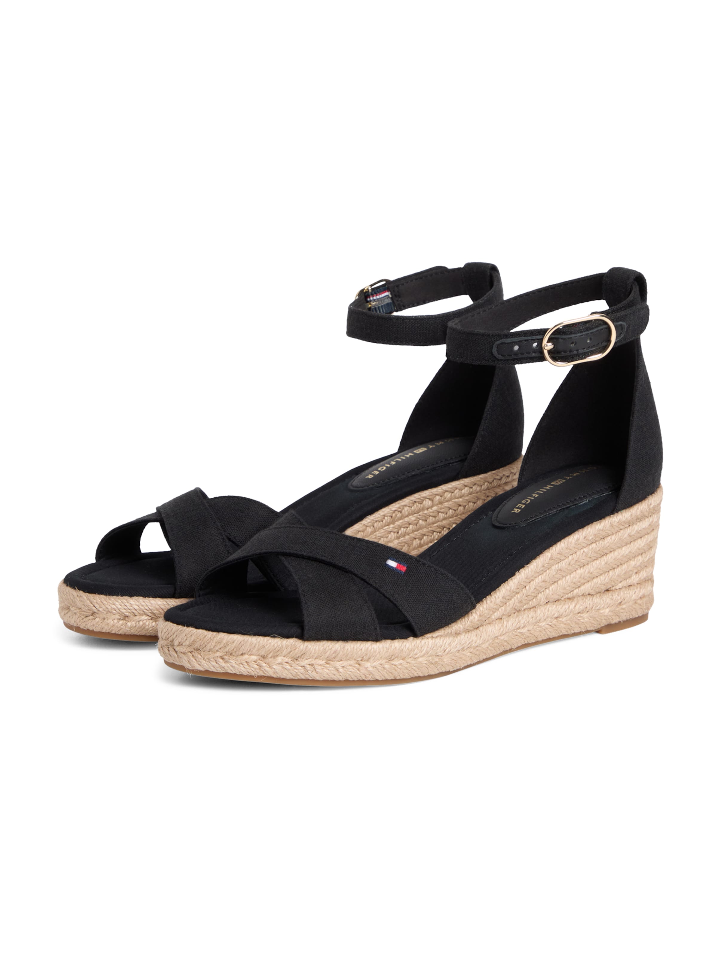 TOMMY HILFIGER Sandale in Schwarz