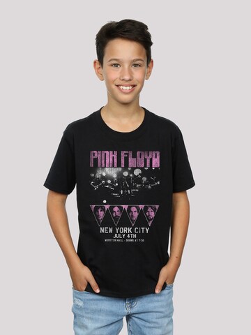 F4NT4STIC Shirt 'Pink Floyd Tour NYC' in Zwart: voorkant