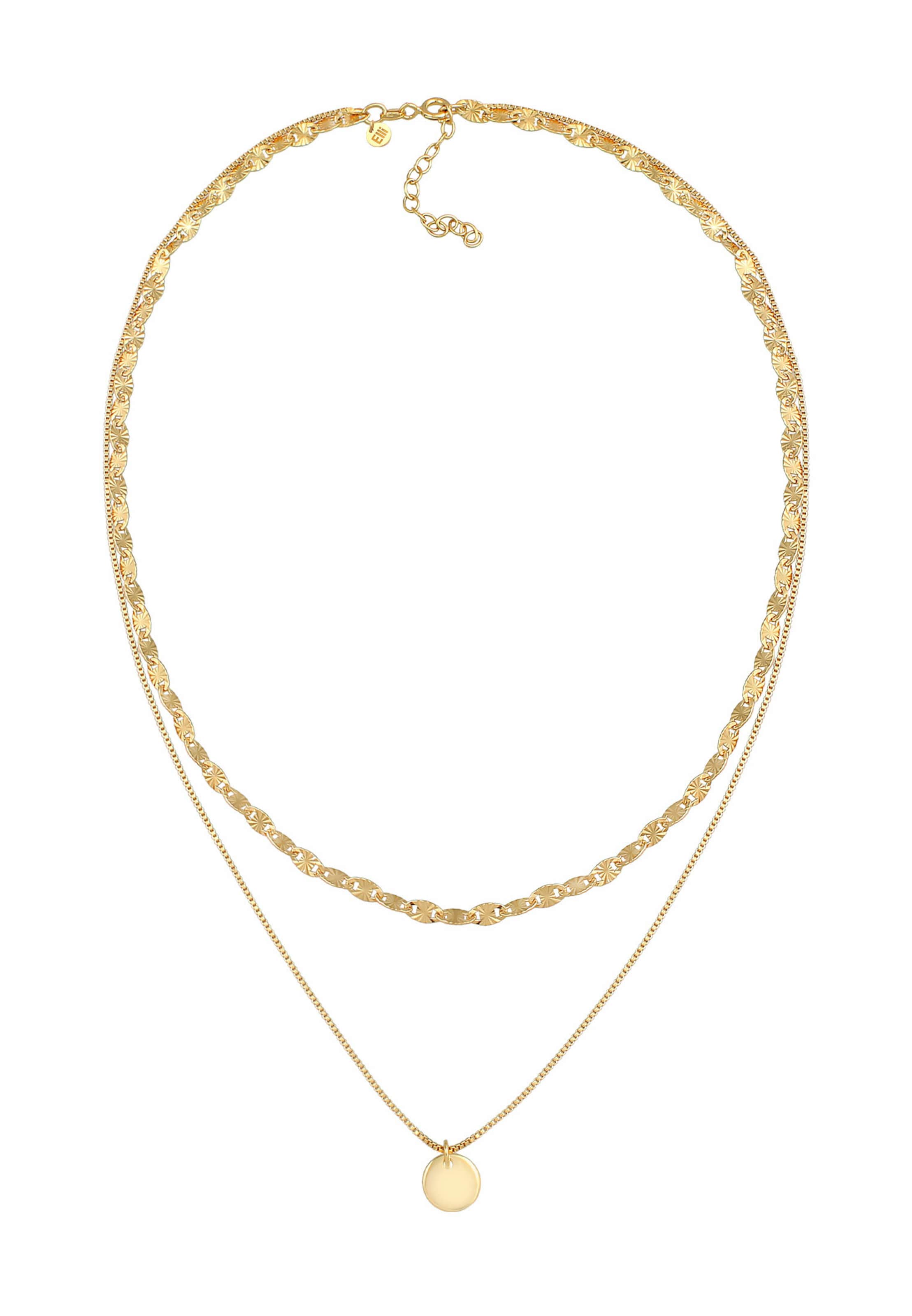Chaîne 'Valentino' ELLI PREMIUM en or : devant