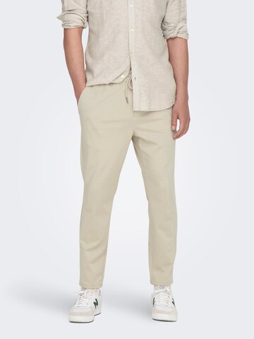 Only & Sons - regular Pantalón 'Linus' en gris: frente