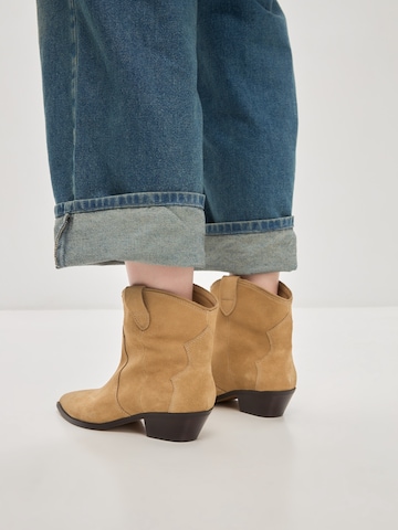 CESARE GASPARI Cowboystiefel in Beige