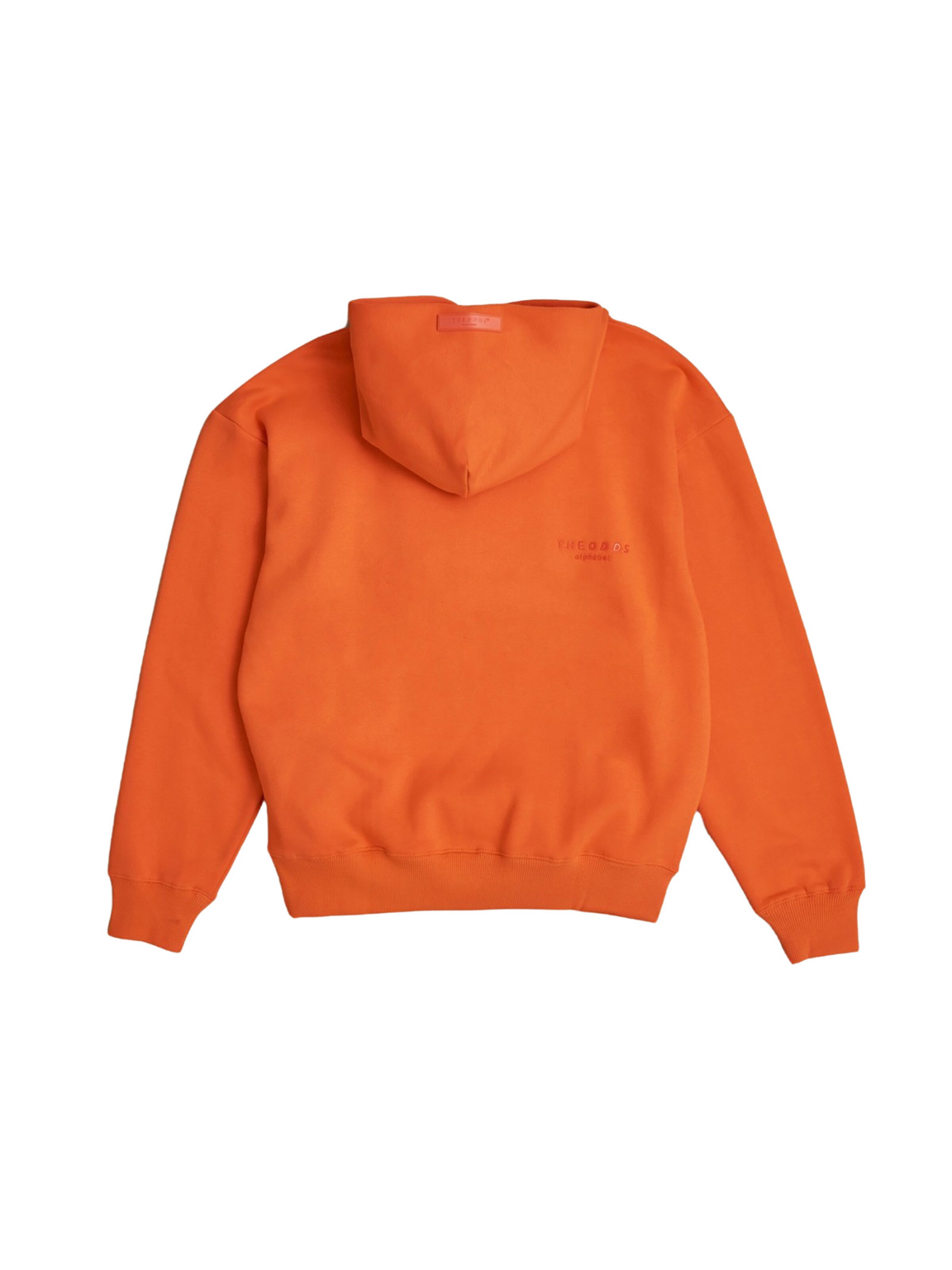 THE ODDS Pullover 'Hoodie/ alphabet' i orange