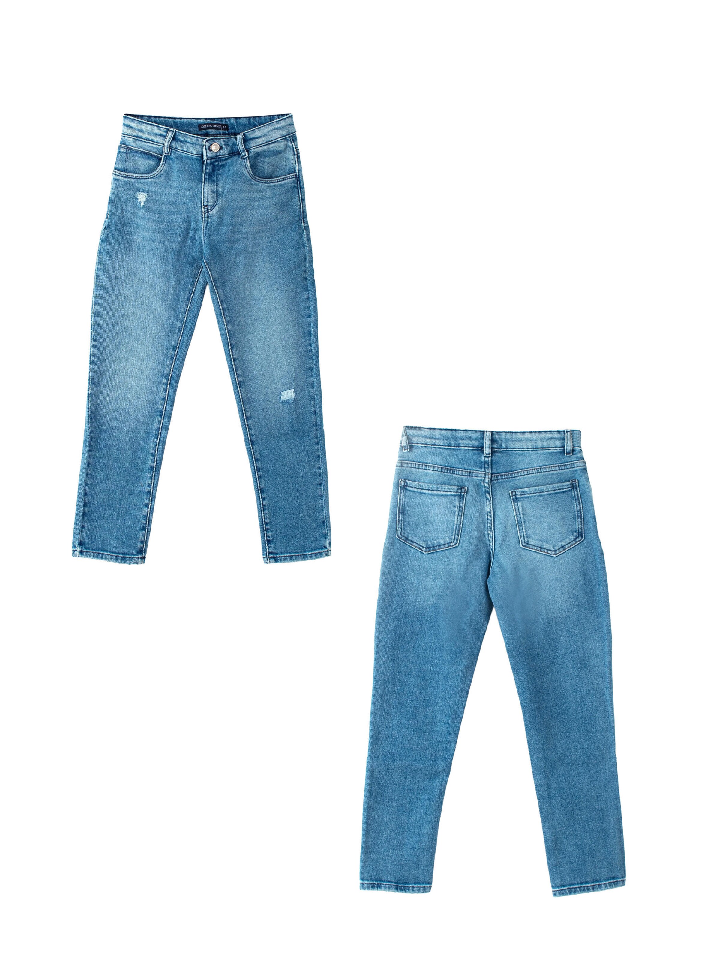Solang Slimfit Hose Denim Jeans Slim-Fit in Blau