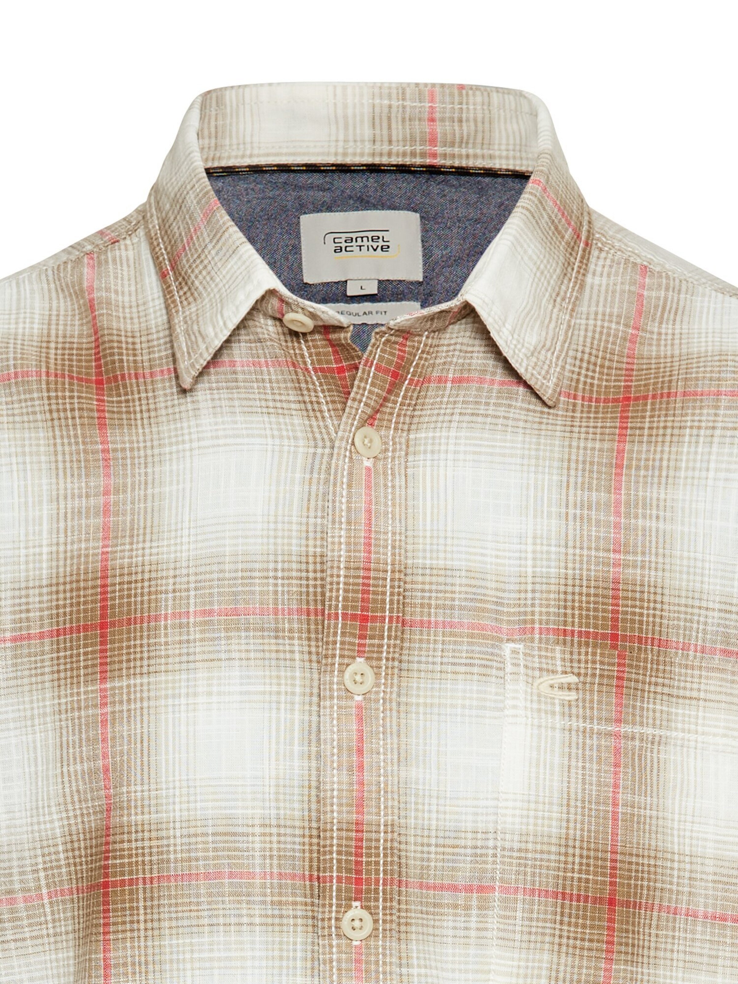 CAMEL ACTIVE Regular fit Button Up Shirt in Beige