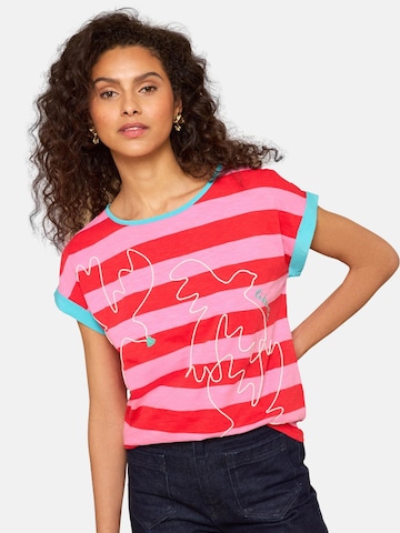 love & roses Tričko – červená: přední strana