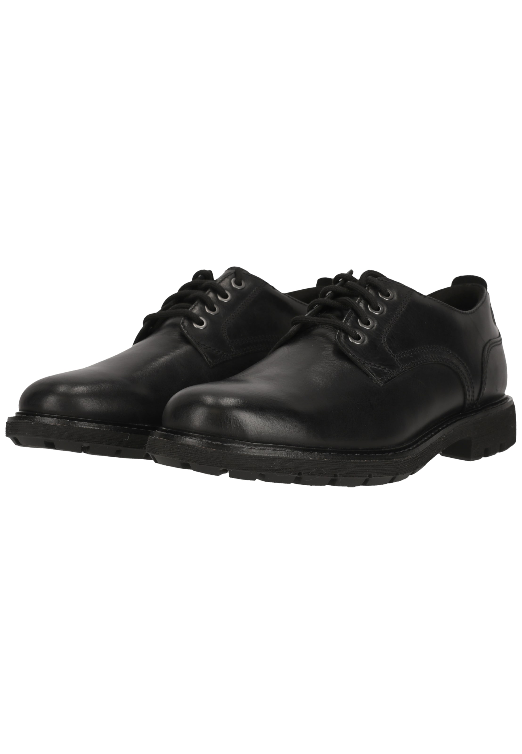 CLARKS Lace-up shoe 'Batcombe Tie Black Leather' in Black