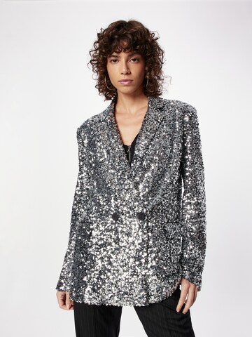 Blazer PATRIZIA PEPE en argent : devant