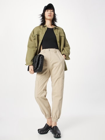 Effilé Pantalon Koton en beige