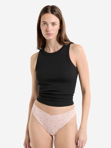ETAM Thong in Pink: front