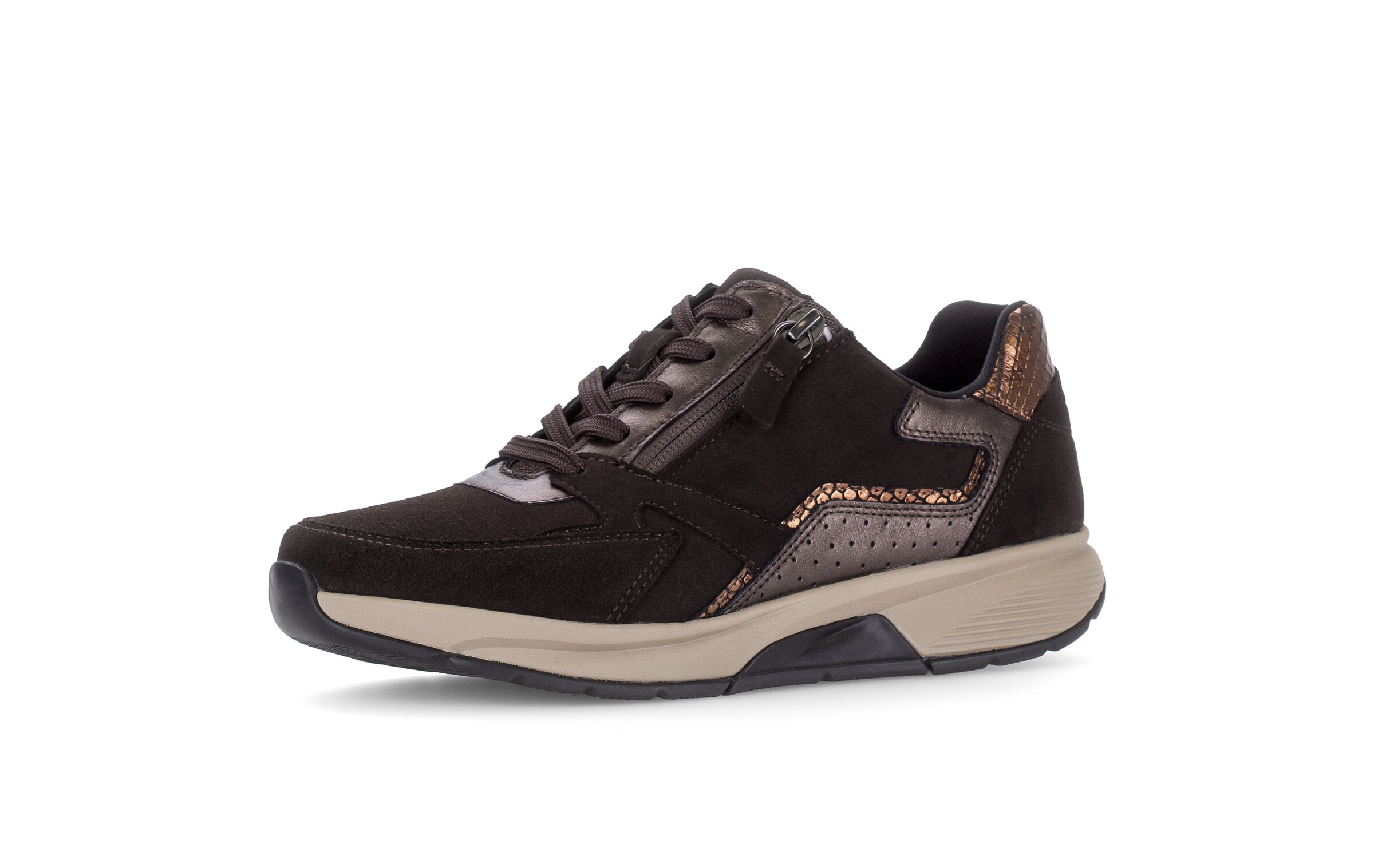 GABOR Sneaker 'Rollingsoft' in Braun: Vorderseite