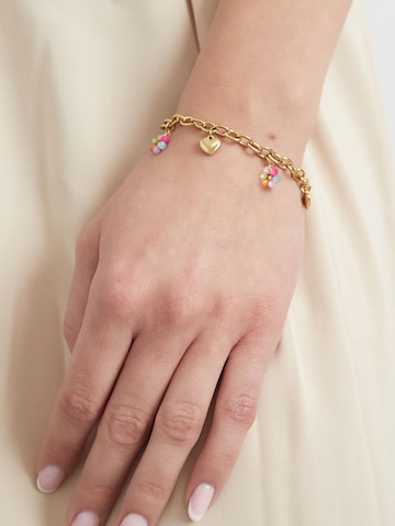Bracelet 'FLOWERY' Cala Rose en or