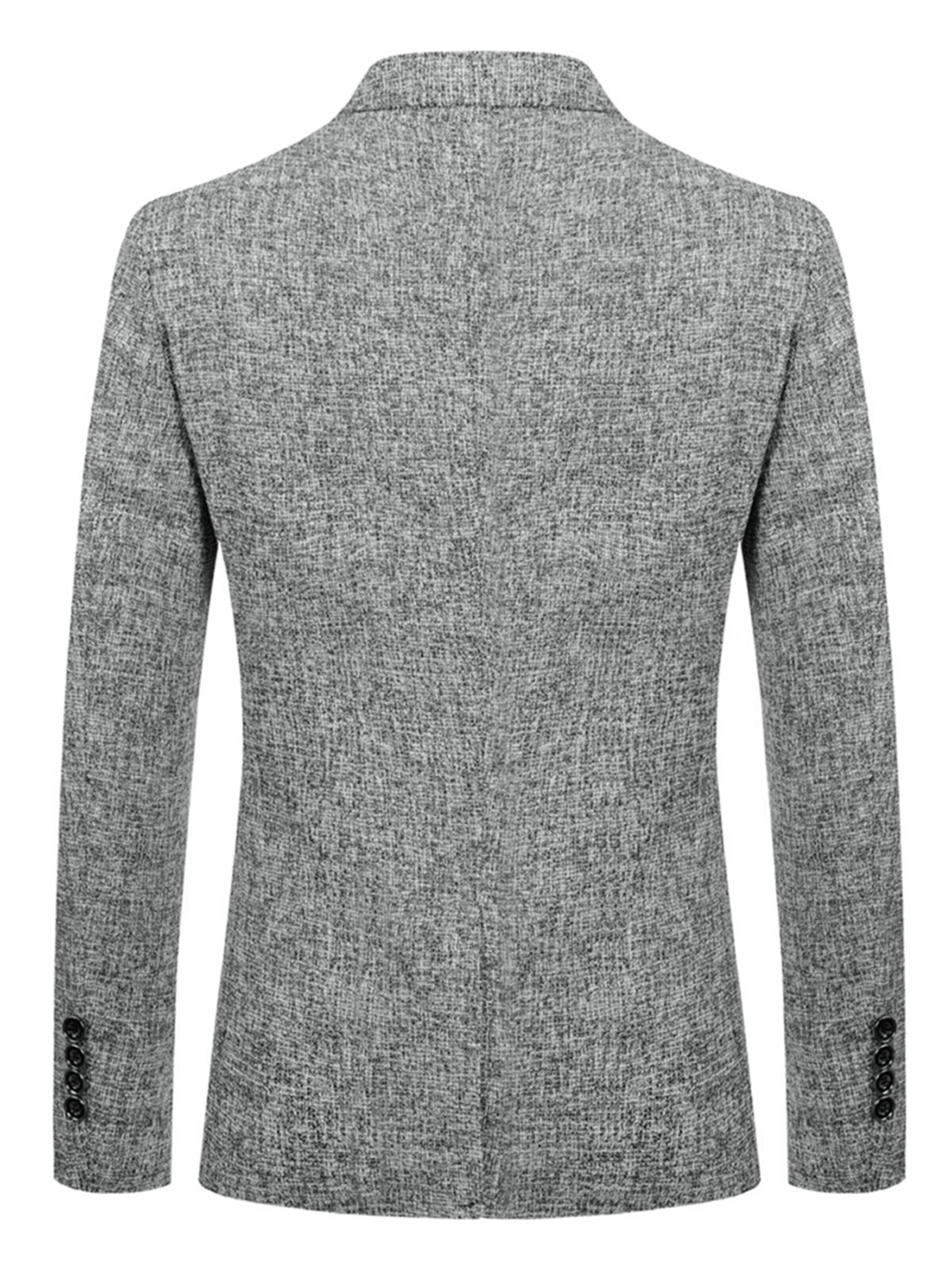 YOUTHUP Slim fit Suit Jacket 'Locker' in Grey