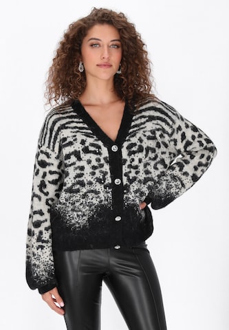 Cardigan faina en noir : devant