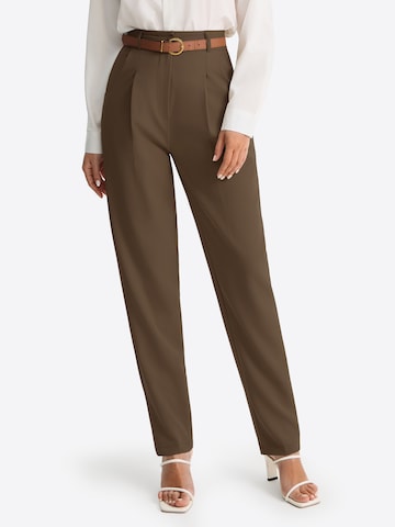 Imily Bela - Tapered Pantalón plisado en marrón: frente