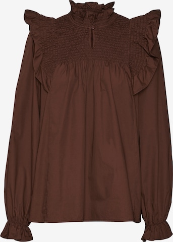 VERO MODA Blouse in Bruin: voorkant