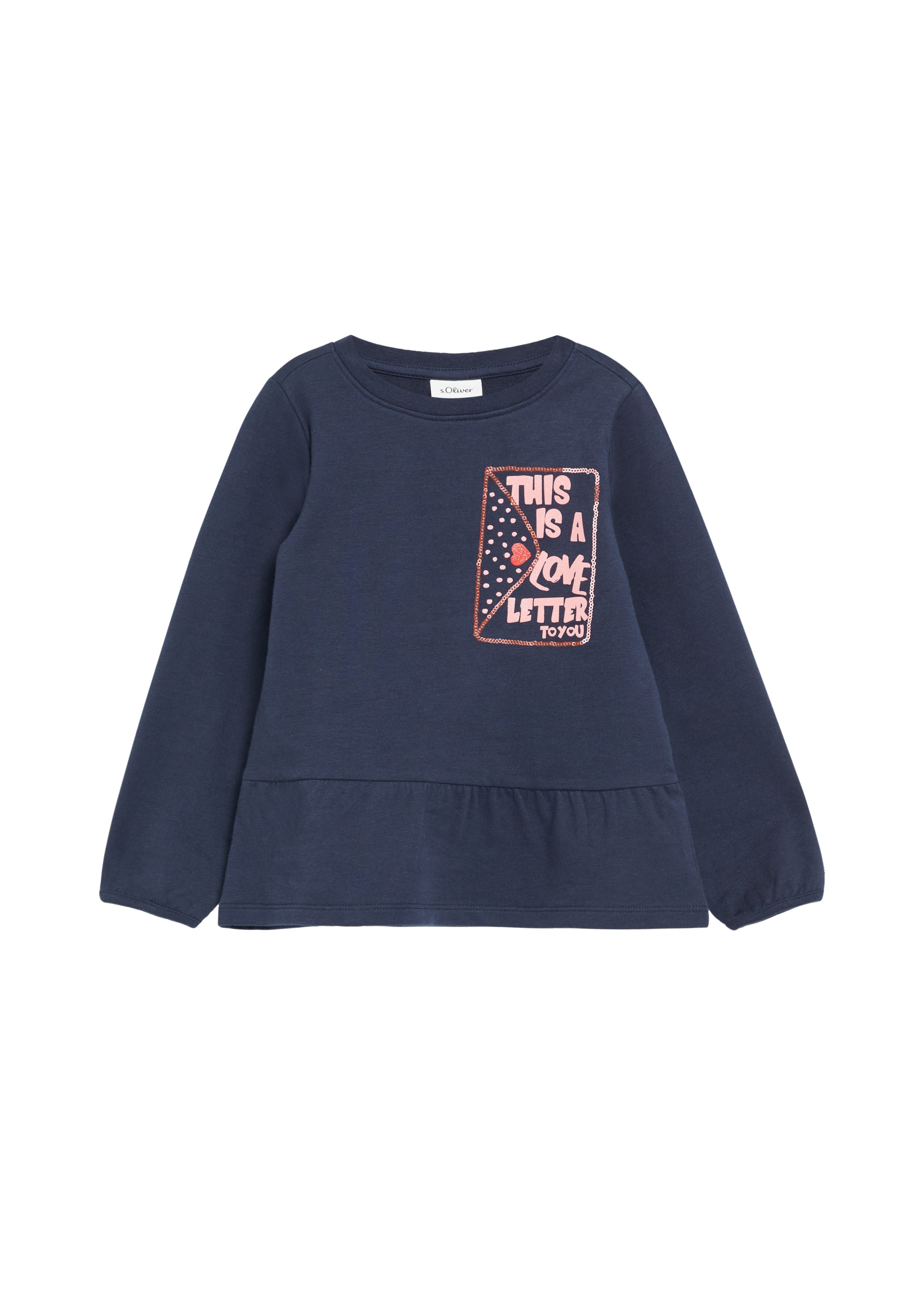 s.Oliver Shirt in Blauw: voorkant