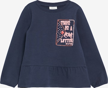 Sweat s.Oliver en bleu : devant