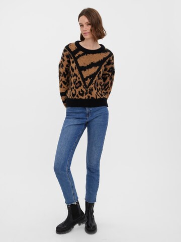 VERO MODA Sweater in Brown