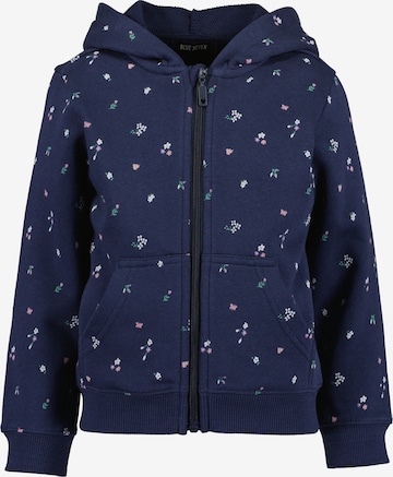 Veste de survêtement BLUE SEVEN en bleu : devant