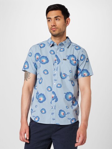 Brixton Regular fit Overhemd 'CHARTER' in Blauw: voorkant