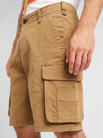 Regular Pantalon cargo HOLLISTER en marron