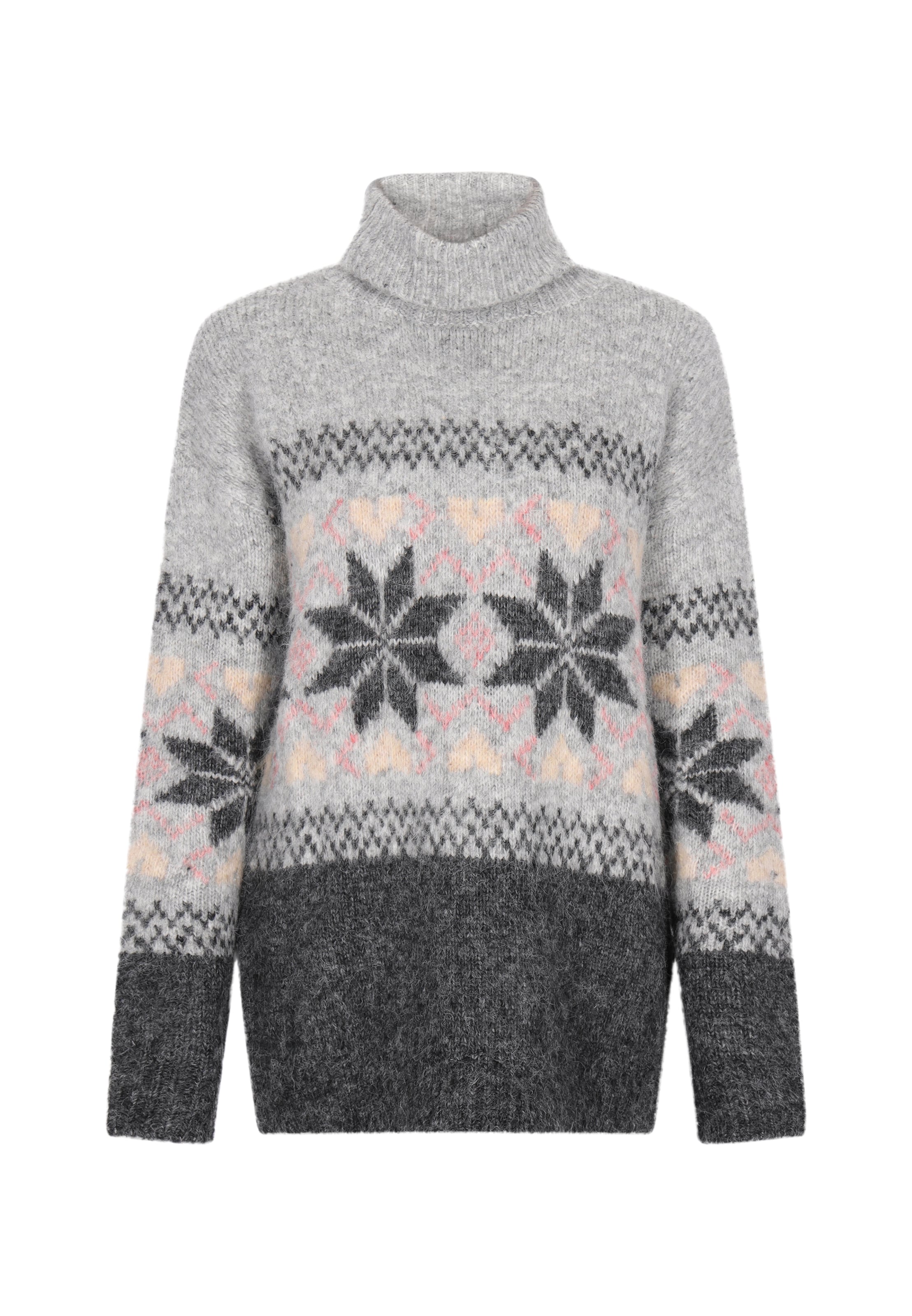 usha BLUE LABEL Oversize pulóver - szürke: elől