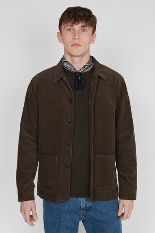 Veste mi-saison Matinique en marron : devant