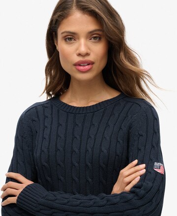 Superdry Pulóver - kék