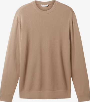 Pull-over TOM TAILOR en beige : devant