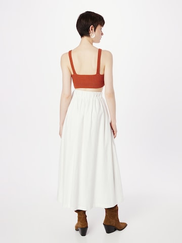 Abercrombie & Fitch Spódnica w kolorze biały
