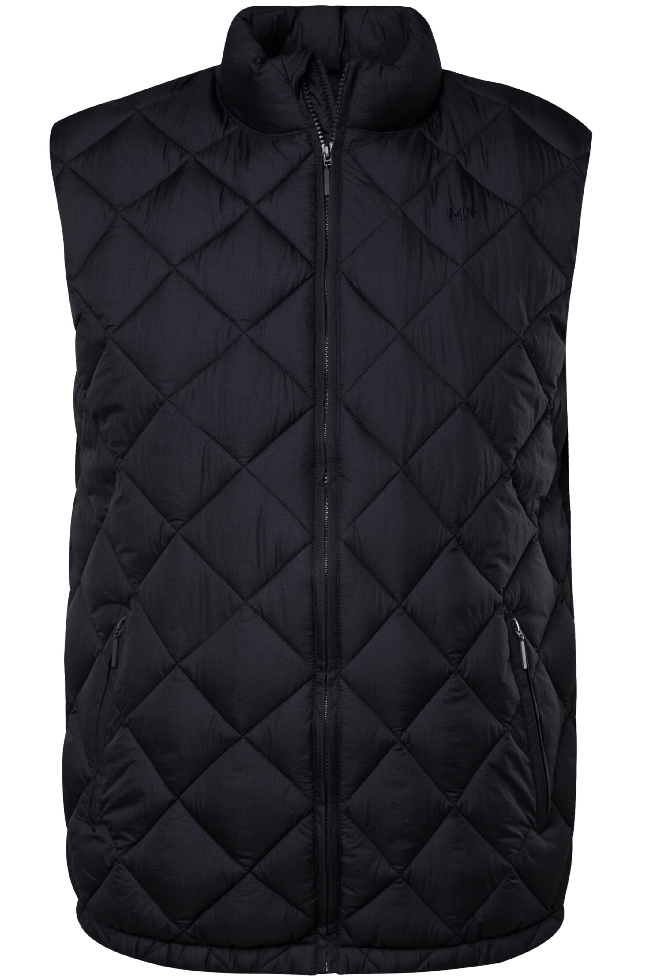 Men Plus Vest in Blue: front
