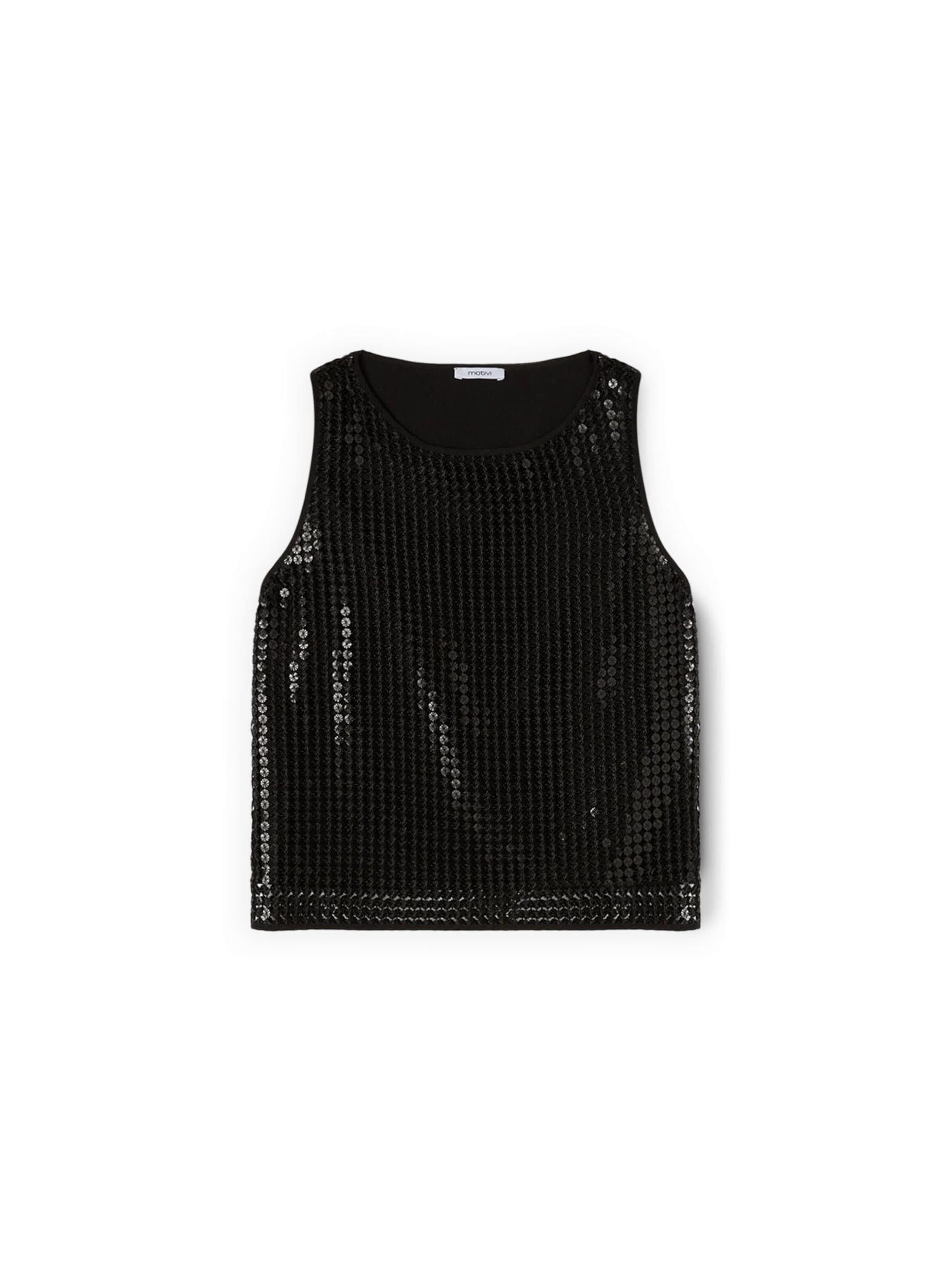 MOTIVI - Top en negro: frente