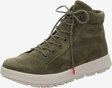 THINK! Schnürstiefelette 'Comoda' in Grün: Vorderseite