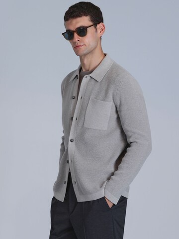 Lufian Knit Cardigan in Grey