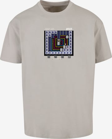F4NT4STIC Shirt 'Level 45 Millie Mollie C64 Retro Gaming SEVENSQUARED' in Grau: predná strana