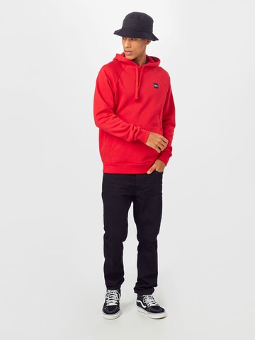 UNDER ARMOUR - Regular Fit Sweatshirt de desporto 'Rival' em vermelho