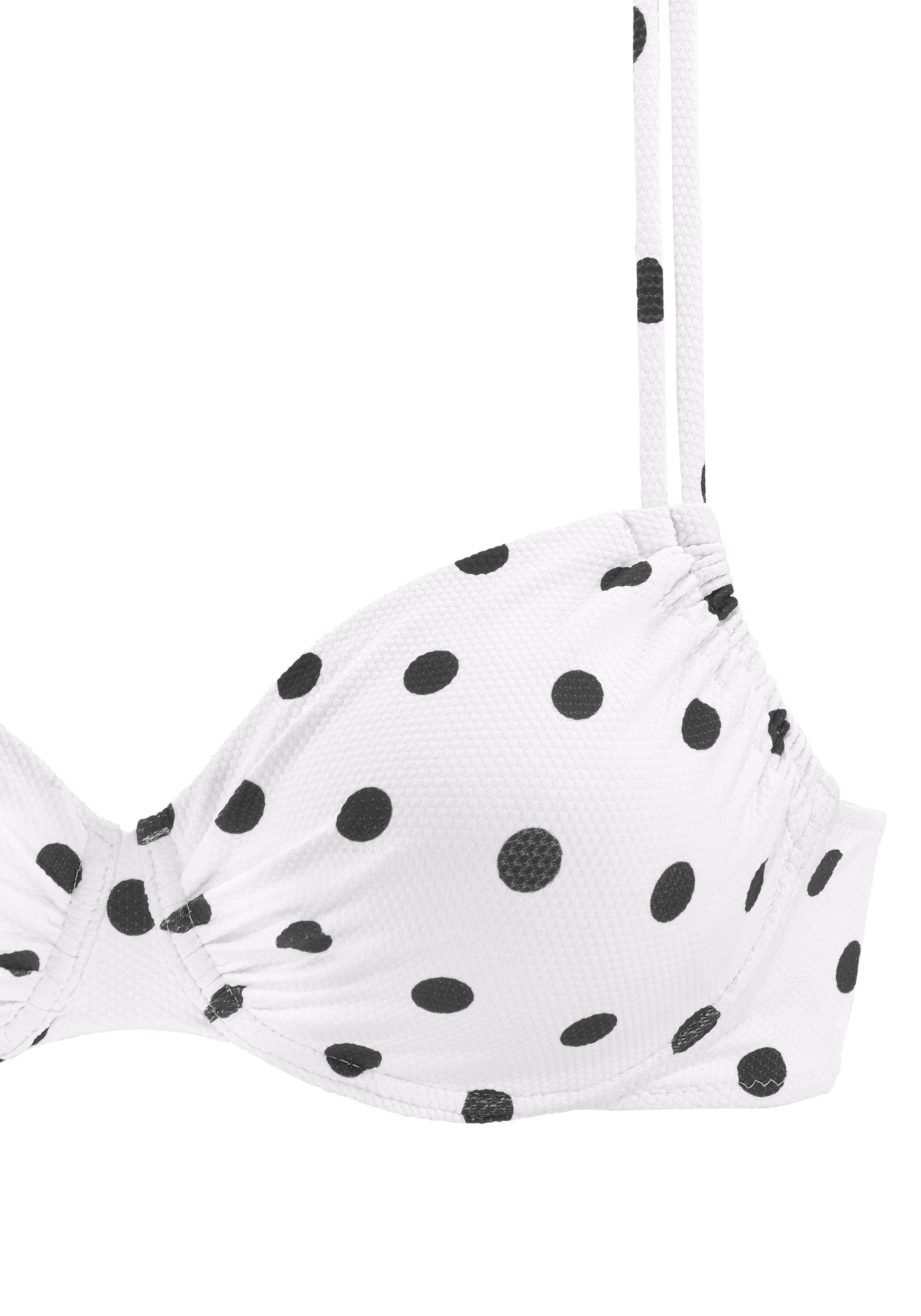 LASCANA Бюстгальтер под футболку Верх бикини в Белый