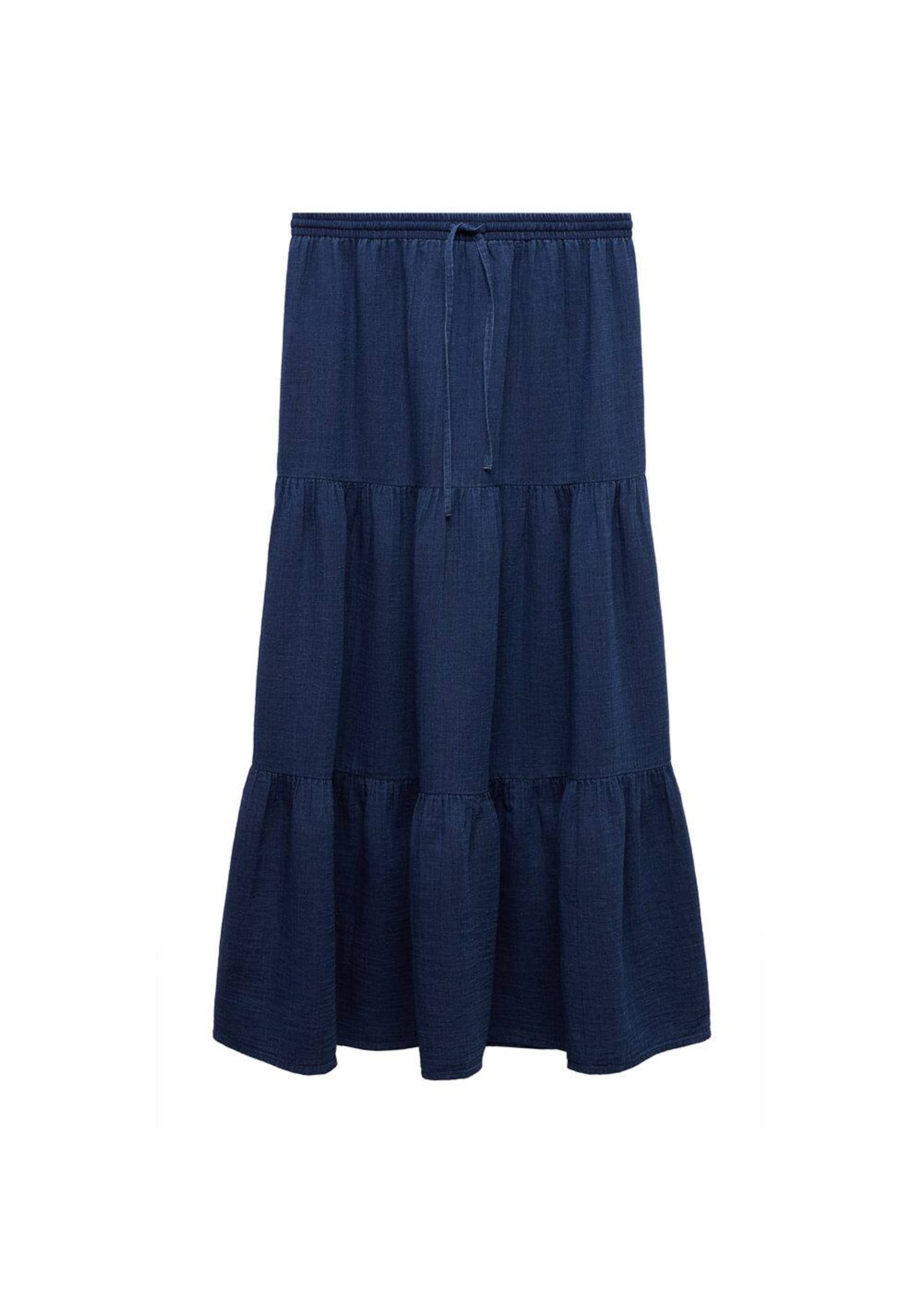 MANGO Kjol 'Indie' i blå: framsida