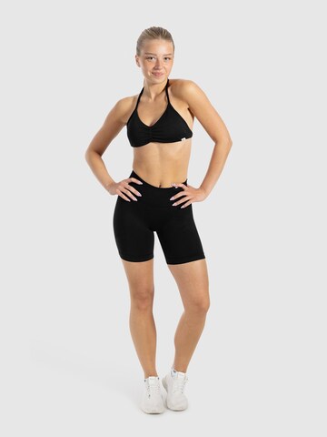 Smilodox Slimfit Sportbroek ' Scrunch Edina ' in Zwart
