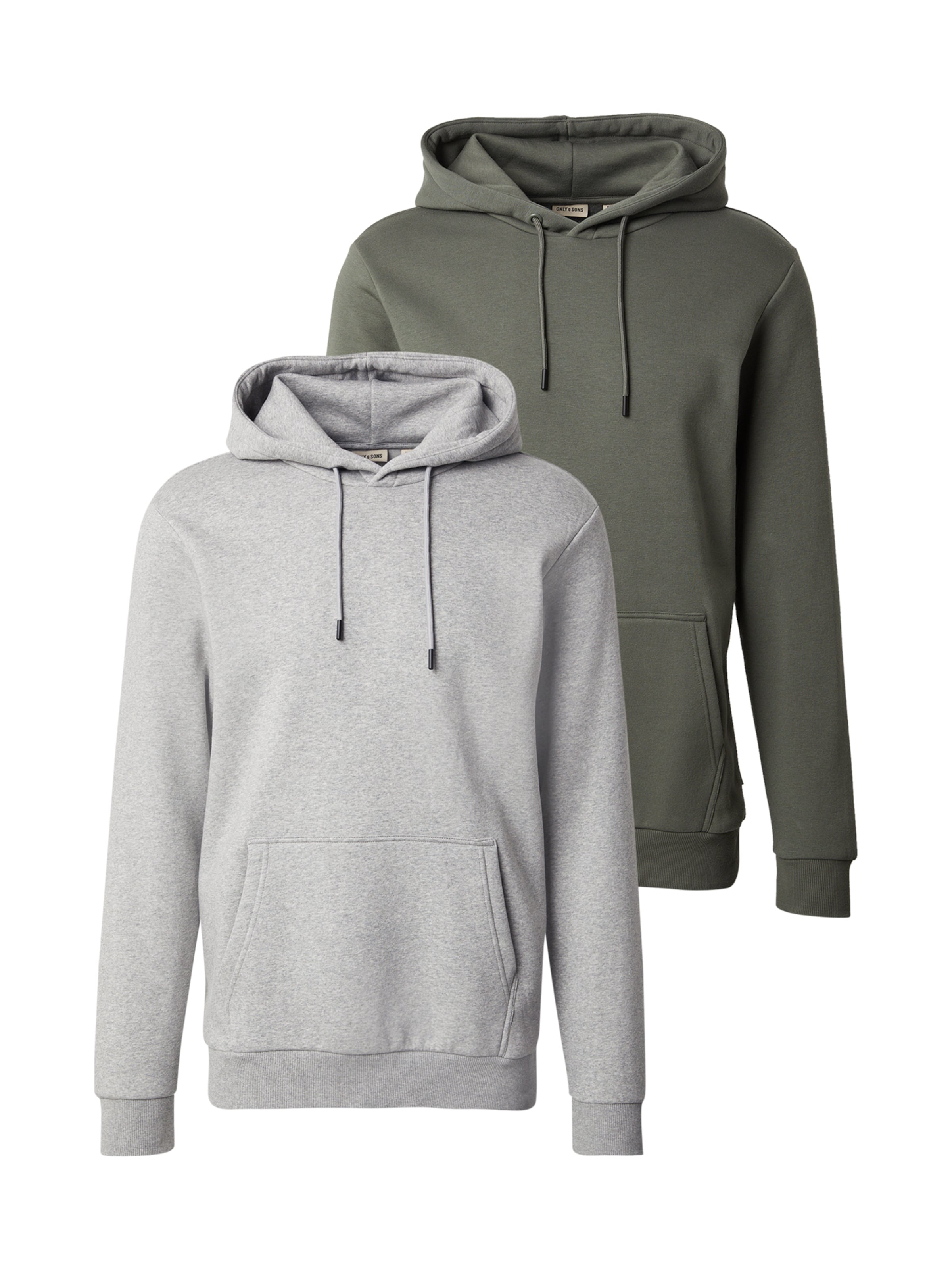 Only & Sons Суичър 'ONSCERES' в сиво: отпред