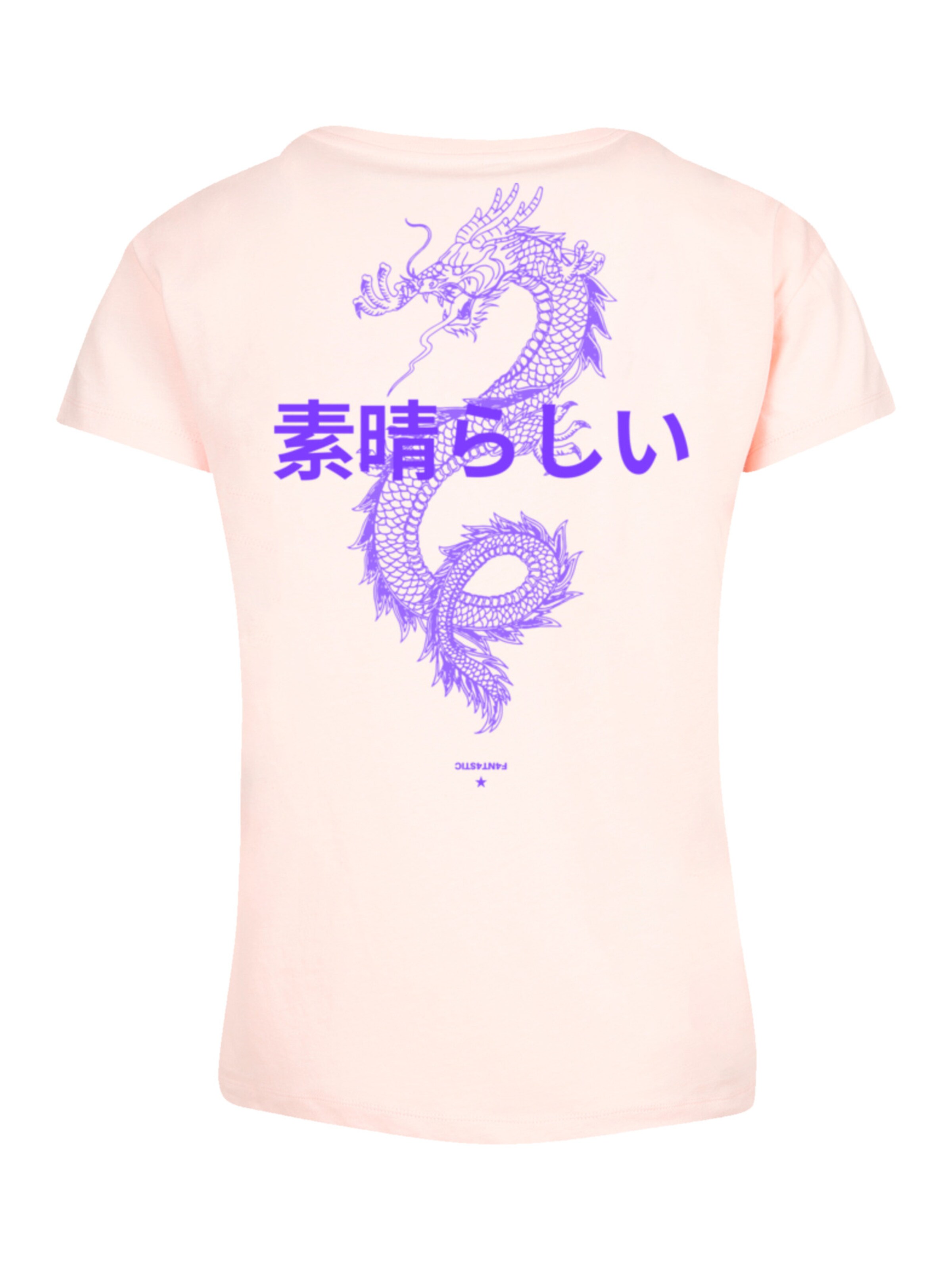 T-shirt 'Drache' F4NT4STIC en rose