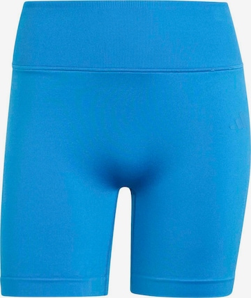 ADIDAS PERFORMANCE - Skinny Calças de desporto 'WE' em azul: frente