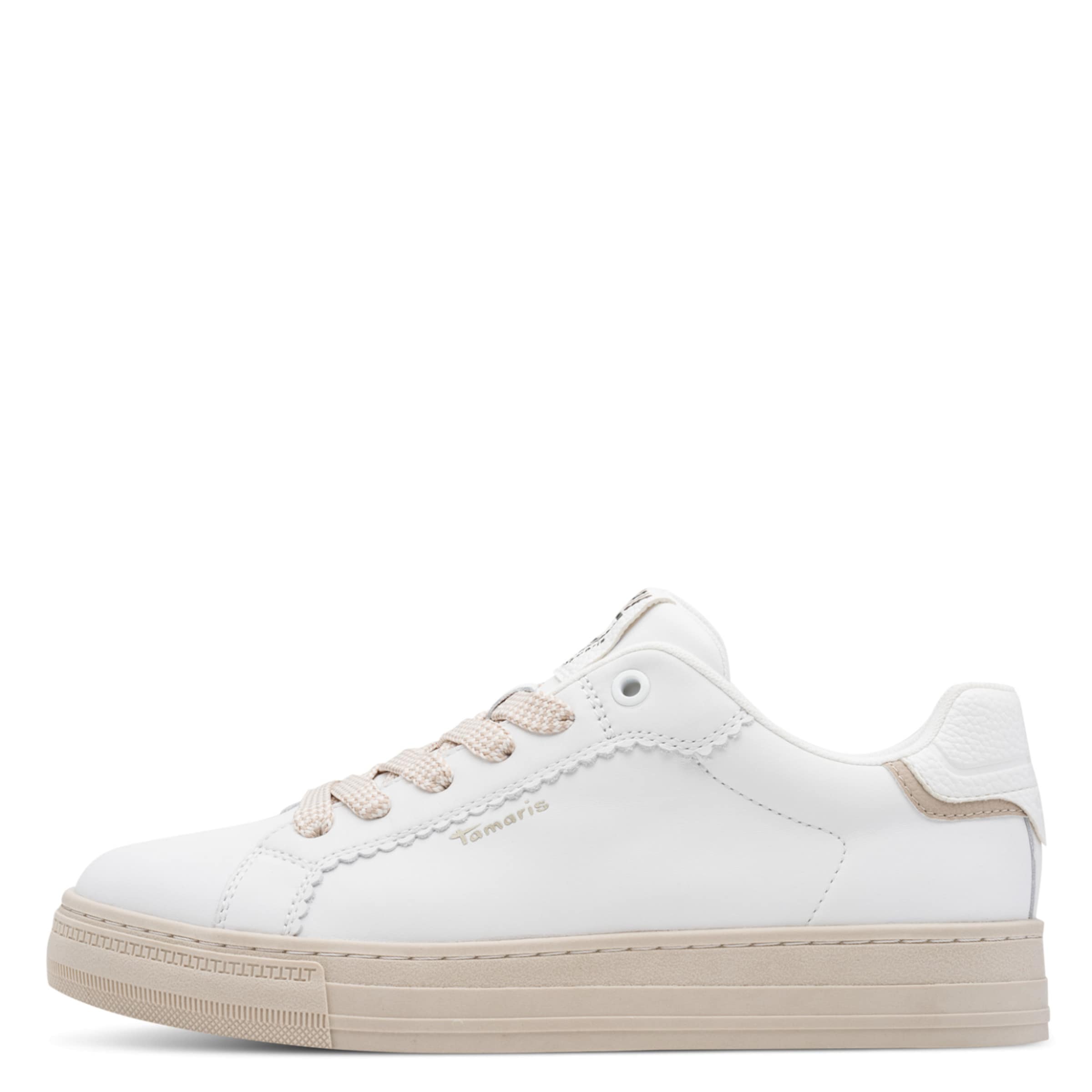 Tamaris Sneakersy niskie w kolorze biały