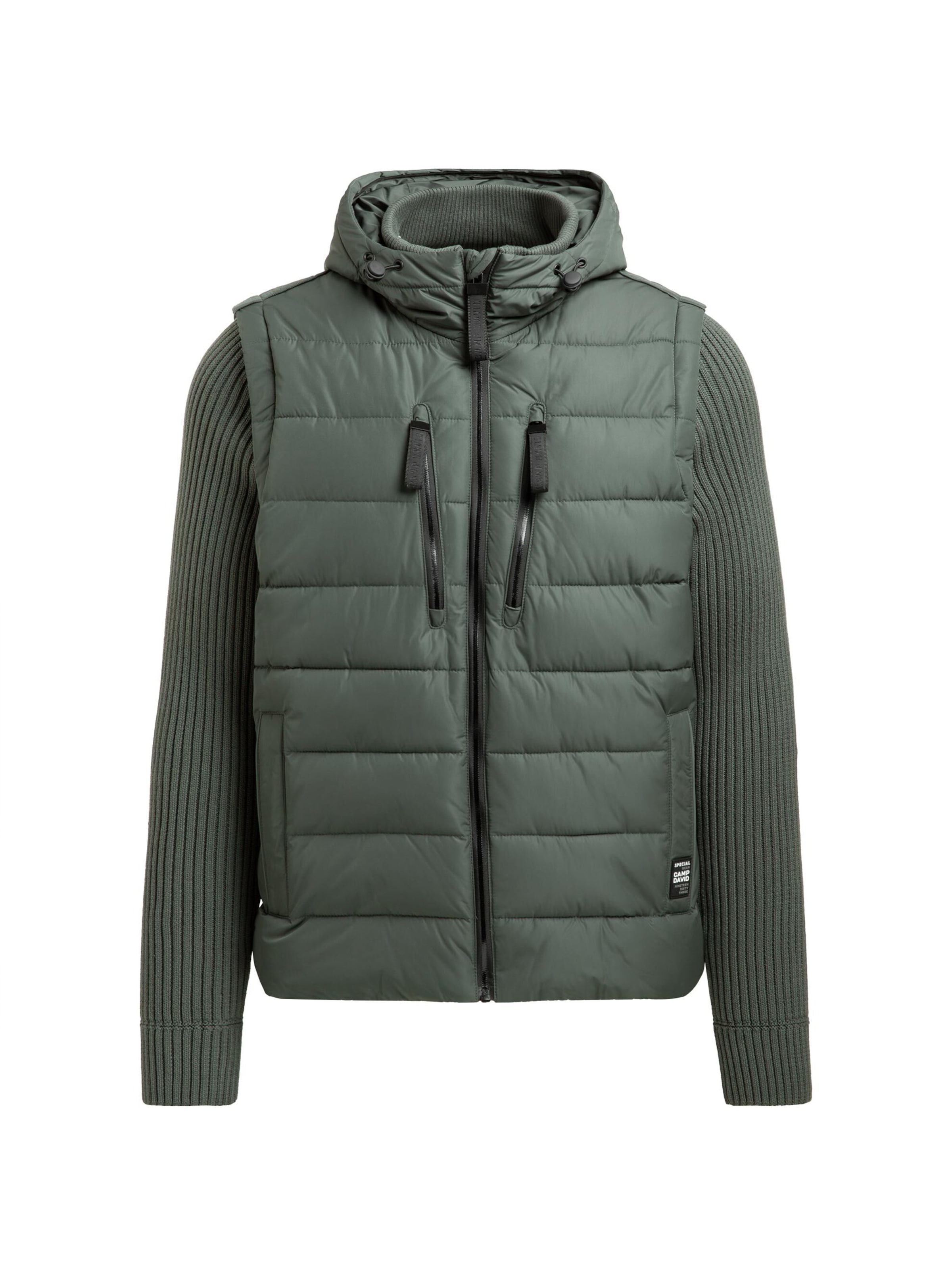 CAMP DAVID Winter Jacket in Green: front