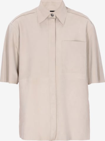 DreiMaster Klassik - Blusa 'Classic' em branco: frente