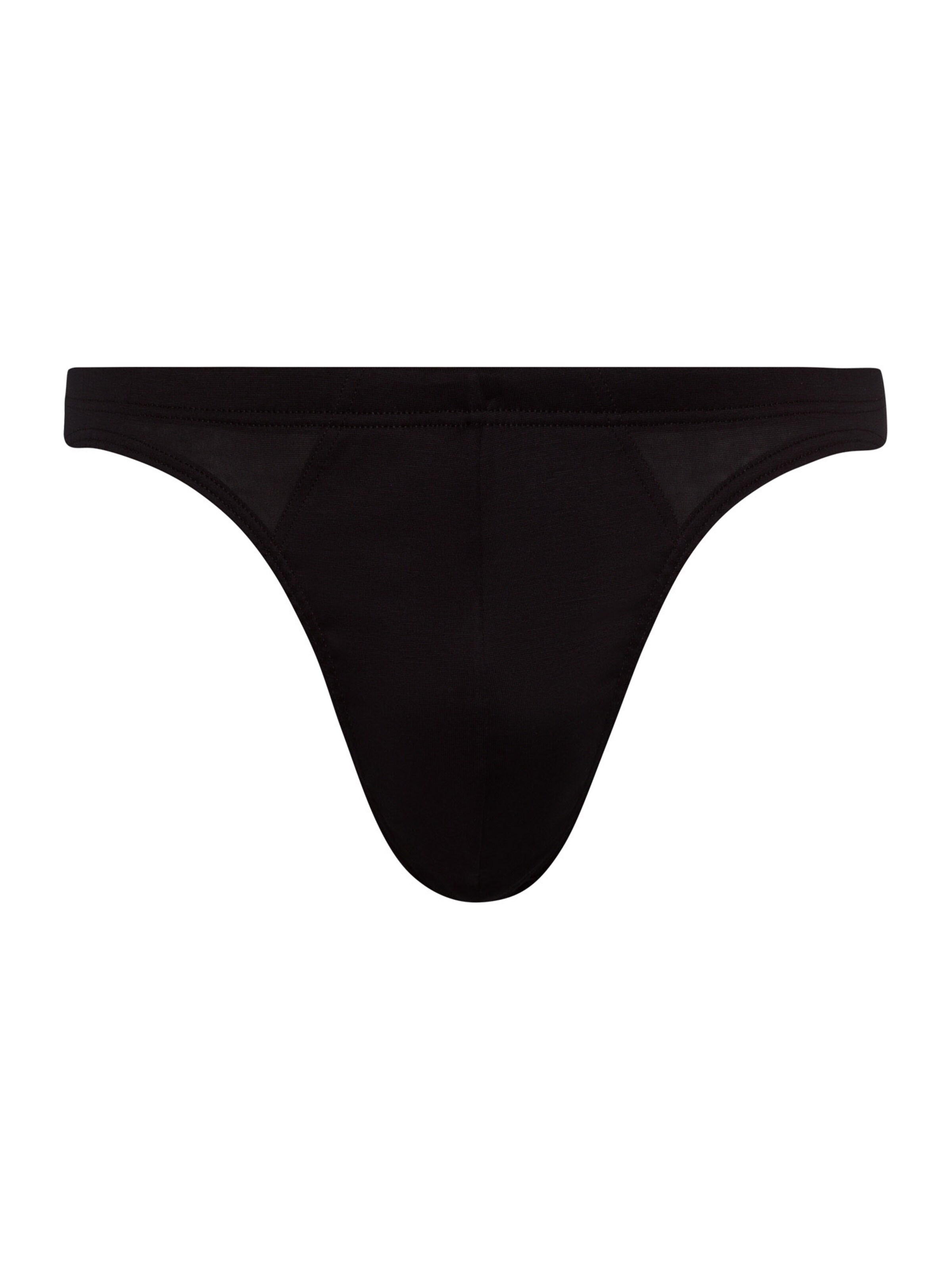 Hanro Slip ' Cotton Sporty ' in Black: front