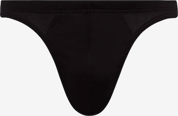 Hanro Mini Slip ' Cotton Sporty ' in Schwarz: Vorderseite