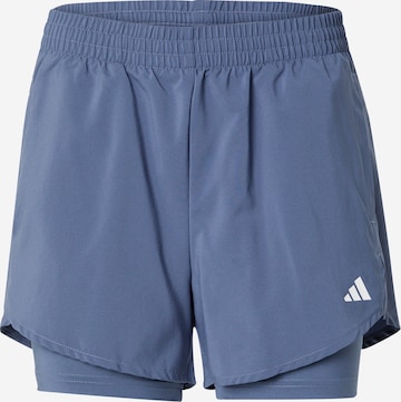 ADIDAS PERFORMANCE Regular Workout Pants 'Minimal Made For Training' in Blue: front