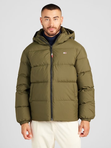 Giacca invernale 'Essential' di Tommy Jeans in verde: frontale